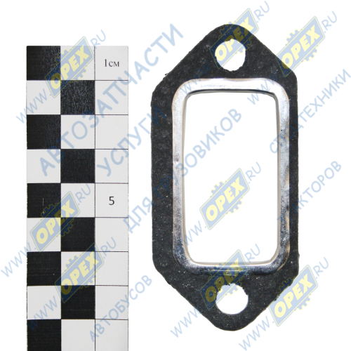 Д37М-1008170 Прокладка (м/асбест) ромбич. 88х43; 2отв.ф9, выпуск.трубы (коллектора) Д144,Д21 Techno Drive